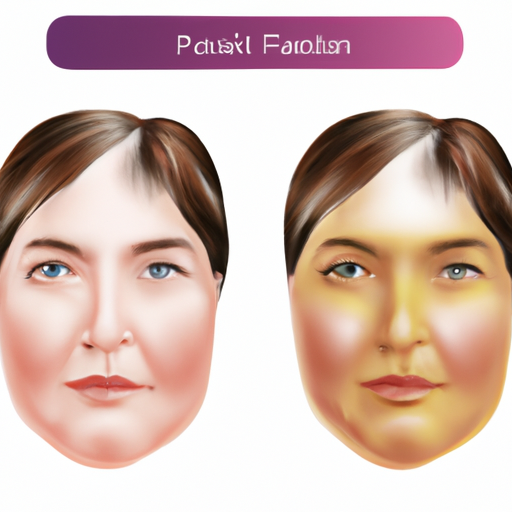איור של פני אדם לאחר טיפול בפלזמה, מראה עור חלק יותר עם פחות קמטים.